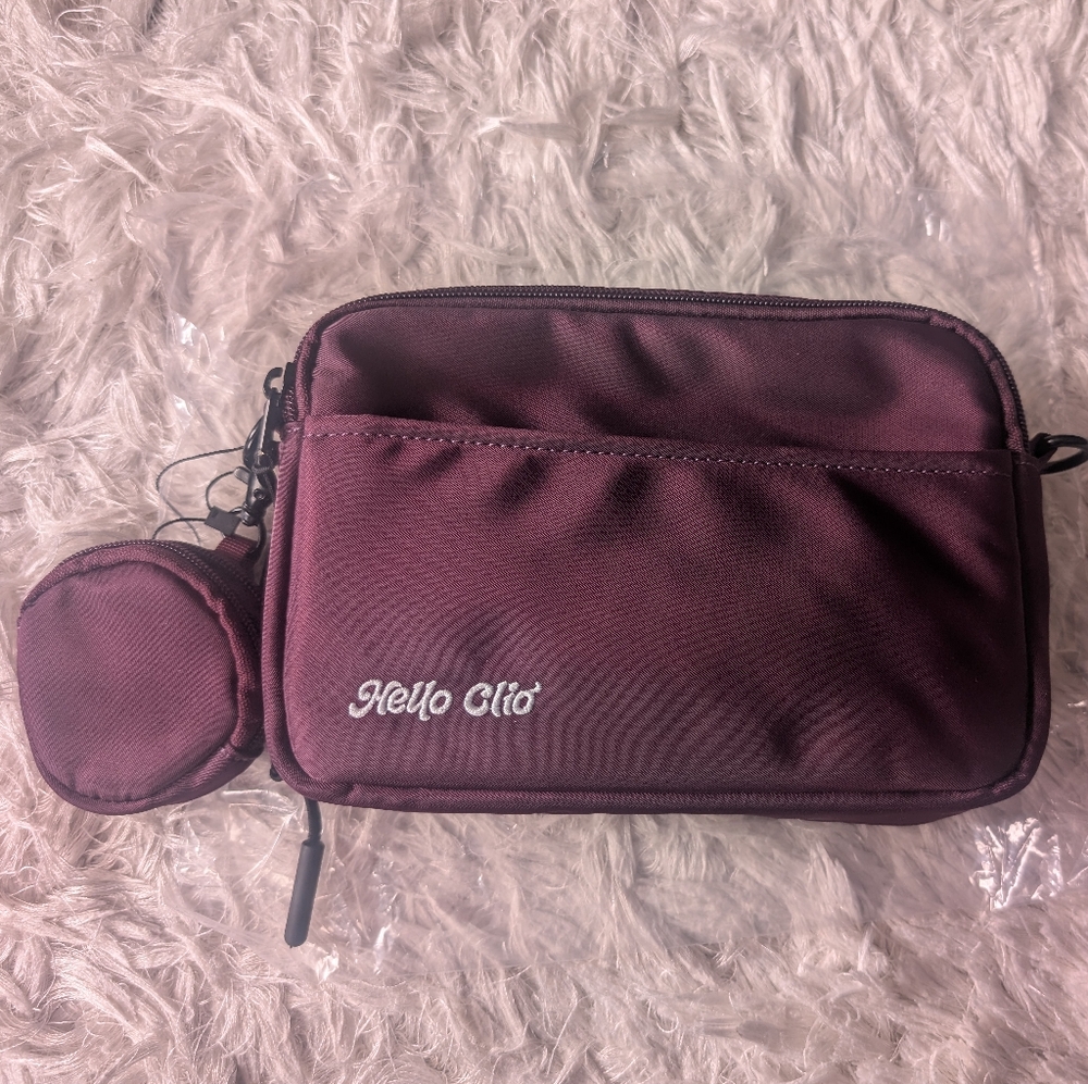 Hello Clio Kindle Crossbody Belt Bag - Plum Soda